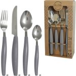 M�nag�re 24 couverts - suteo - acier inoxydable 18 / 0 - gris - compatible lave - vaisselle - 6 fourchettes ...