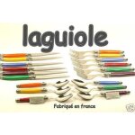 Mnagre 24 pices laguiole manches couleurs fabrique en france