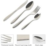 Mnagre 24pcs - service complet de couverts inox - yage