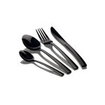 Mnagre en inox noir 24 pcs