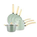 Set de 7 pieces colorama celadon - poeles / casseroles / faitout - en aluminium - revetement antiadhesif ... Set de 7 pieces colorama celadon - poeles / casseroles / faitout - en aluminium - revetement antiadhesif ...