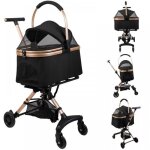 Mengda - poussette pour chat et chien - panier amovible - avec fen�tre en filet - pliable - capacit� ...