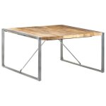 Table de salle à manger - estink - ab321575 - bois de manguier brut - 4 places - carrée Table de salle à manger - estink - ab321575 - bois de manguier brut - 4 places - carrée