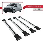 Pour mercedes vito (w447) 2014 - 2024 barres de toit fly mod�le railing porte - bagages de voiture 4 ...