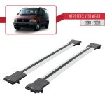 Pour mercedes vito (w638) 1996 - 2003 barres de toit fly mod�le railing porte - bagages de voiture - ...