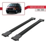 Pour mercedes vito (w638) 1996 - 2003 barres de toit fly mod�le railing porte - bagages de voiture - ...