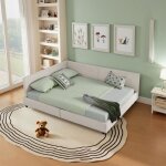 M�ridienne 160x200 cm canap� - lit avec sommier � lattes lit rembourr� avec dossier et accoudoirsvelours ...