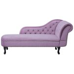 Mridienne en velours violet clair ct droit nimes