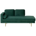 Mridienne en velours vert ct gauche miramas