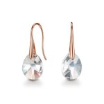 Boucles doreilles - mestige - pascal - or rose - cristaux swarovski - 375 / 1000