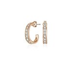 Boucles doreilles - mestige - mser3321 - plaqu� or rose - cristaux swarovski - design classique