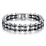 M�tal lourd moto motard cha�ne bracelet lien poignet pour les hommes