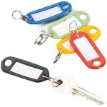 Metaltex - porte tiquette cles lot6 297500