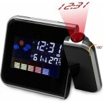 Réveil projecteur numérique noir radio fm plafond led calendrier prévu multifonction - météo Réveil projecteur numérique noir radio fm plafond led calendrier prévu multifonction - météo