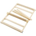 M�tier � tisser - bois - r�f 42300 - inclus 3 bobines - 27x2 cm - largeur 27 cm