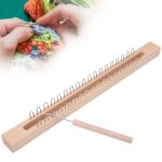 Mtier  tisser - professionnel - bois naturel - crochet coude - idal pour enfants - facile  utiliser ...