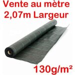 Vente au mtre / largeur 207m / toile bache de paillage tisse anti - mauvaises herbes 130g / m2