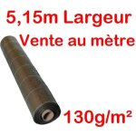Vente au mtre largeur 515m 130g / m2 toile bache de paillage marron tiss 130g