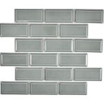 Metro subway carrelage ptrole gris vert facette mosaque carrelage cramique cuisine mur mos26m - 0218 ...