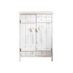 Meuble d'appoint bahut 2 ports bois blanc shabby - mobili rebecca - 70x51x30 - campagne - aspect bois ...