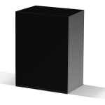 Meuble aquarium - ciano - emotions pro - 1 porte - noir - 61 x 40 x 83 cm