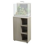 Meuble pour aquarium poisson �quip� idro 50 zebrano gris - zolux gris