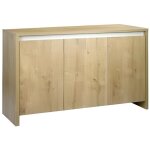Meuble pour aquarium - aquatlantis - roma 240 - ch�ne - bandeau blanc