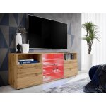 Meuble banc tv urbino komodee - led rgb - bois naturel mat et bois naturel - facades en mat - 140 x 53 ... Meuble banc tv urbino komodee - led rgb - bois naturel mat et bois naturel - facades en mat - 140 x 53 ...