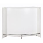 Meuble bar meuble comptoir blanc 135 cm - blanc - l 134. 5 x l 55. 3 x h 104. 8 cm Meuble bar meuble comptoir blanc 135 cm - blanc - l 134. 5 x l 55. 3 x h 104. 8 cm
