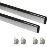 Meuble bar kit 30x15mm acier chromé 750mm emuca Meuble bar kit 30x15mm acier chromé 750mm emuca