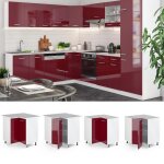 Meuble dangle r - line 75. 6cm sans pt rouge bordeaux haute brillance blanc vicco