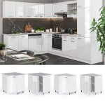 Meuble dangle r - line 75. 6cm sans pt blanc haute brillance / blanc vicco