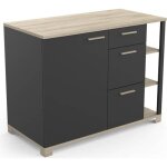Meuble bas de cuisine 1 porte 3 tiroirs atelier