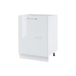 Meuble bas de cuisine bellissi blanc brillant 1 porte l 60 cm - cuisineandcie