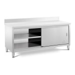 Meuble bas plan de travail cuisine armoire avec portes coulissantes adosse avec dosseret (capacite de ...