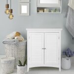 Meuble bas de rangement salle de bain teamson home blanc 66 x 33 x 81