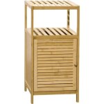 Kleankin - meuble de rangement pour salle de bain - bambou - 33x36. 5x67cm - bois naturel