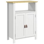 Kleankin - meuble bas de salle de bain - bois - 60x30x80. 5cm - blanc