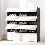Meuble chaussures 3 * 7 niveaux rangement armoire a chaussures avec porte pour entre salon chambre - ...
