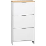 Homcom - meuble  chaussures - mdf - 60x24x120cm - blanc