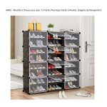 Meuble � chaussures aimei - 12 portes plastique - rangement pratique