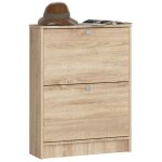 Meuble à chaussures akord chêne sonoma 60 cm 2 portes façade chêne sonoma 2 étagères 60x20x80 cm Meuble à chaussures akord chêne sonoma 60 cm 2 portes façade chêne sonoma 2 étagères 60x20x80 cm