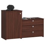 Meuble à chaussures akord s16 wengé 984 cm 4 portes façade wengé 5 étagères 984x33x68 cm Meuble à chaussures akord s16 wengé 984 cm 4 portes façade wengé 5 étagères 984x33x68 cm