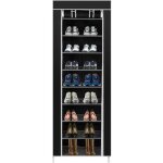 Meuble � chaussures - alightup - 10 �tag�res 9 compartiments - noir