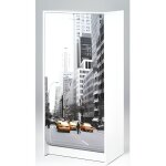 Meuble à chaussures blanc 7 tablettes 21 paires - scene new york 504 - l 58. 4 x l 36. 1 x h 121. 6 cm ... Meuble à chaussures blanc 7 tablettes 21 paires - scene new york 504 - l 58. 4 x l 36. 1 x h 121. 6 cm ...