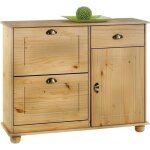 Meuble  chaussures colmar armoire rangement avec 2 abattants 1 tiroir et 1 porte avec 1 tagre en pin ...