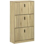 Homcom - meuble  chaussures - panneaux de particules - 63x24x117cm - chne