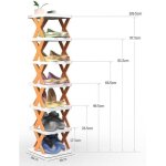 Meuble � chaussures - �tag�re � chaussures �troite � 6 niveaux - pliable - tour de rangement � chaussures ...