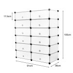 Meuble chaussure - marque - tagres de rangement - grande capacit - blanc - 24 paires