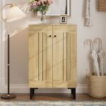 Meuble � chaussures moderne avec 2 portes grande capacit� de rangement �tag�res multicouches meuble de ...